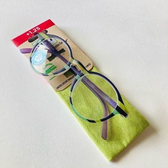 ICU Eyewear Readers +1.50 EcoEyewear Stripes - Picture 3 of 4